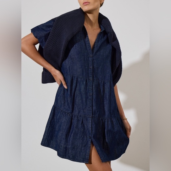 brochu walker denim dress The Havana Denim Dress in California Wash | XS | Brochu Walker